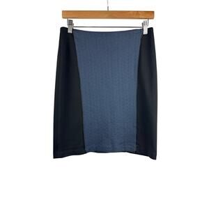 Women’s Laundry by Shelli Segal Size 2 Black & Blue Pencil Skirt